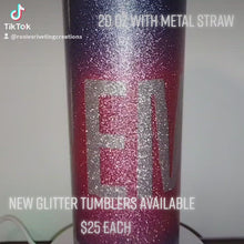 Load and play video in Gallery viewer, Glitter tumblers

